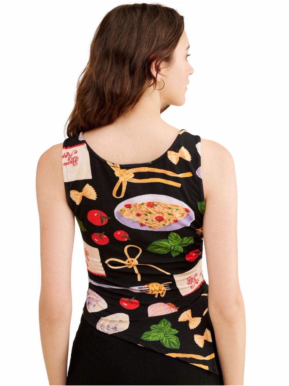 Lisa Says Gah Erin Tank Top in Buon Appetito Print - Picture 4 of 6